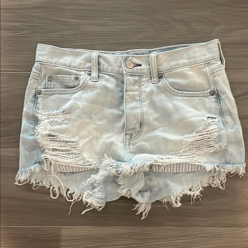 American Eagle Outfitters Light Blue Denim Shorts